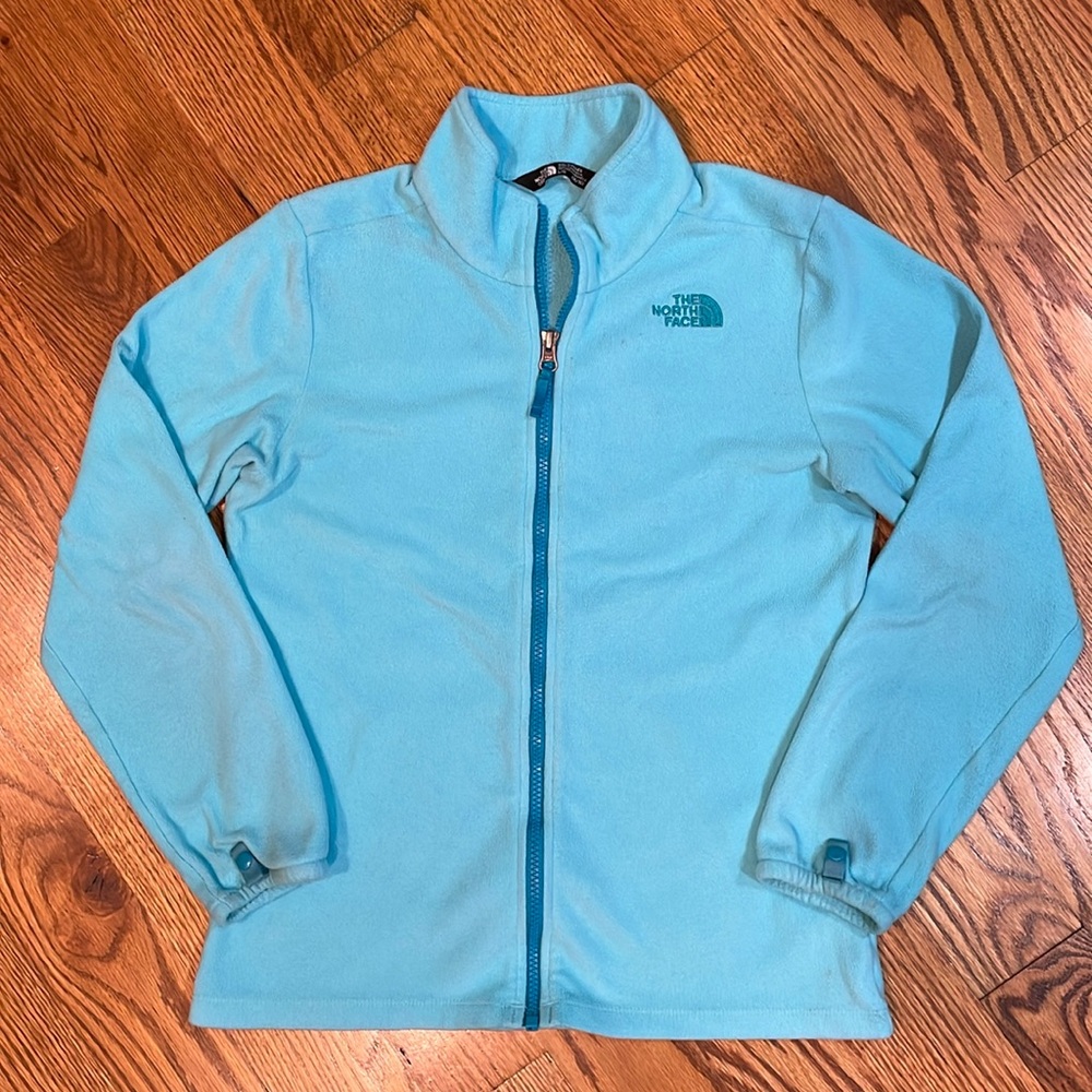 Girl’s The North Face Fleece Zip Up Jacket/Coat. Size Large 14-16.